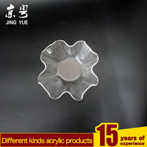 จานเสิร์ฟผลไม้อะคริลิครูปทรงดอกไม้แบบอะคริลิคใสเป็นมิตรต่อสิ่งแวดล้อมและรีไซเคิลได้ - Product Image 2