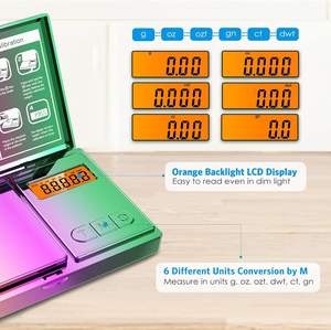 뜨거운 판매 디지털 포켓 저울 사용자 정의 300g 500g 보석 무게 휴대용 저울 라이터 및 흡연 액세서리 0.01g 정확도 - Product Image 2