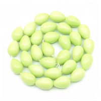 Perles en verre colorées en forme de goutte d'eau, rouge corail, arc-en-ciel, vert foncé, pour la fabrication de bijoux, 9x13mm, 30 pièces/brin