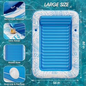Vente Flash : Lit Flottant Gonflable pour Piscine – Idéal pour Bronzer et Se Baigner au Soleil - Product Image 2