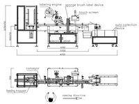 Machine d'étiquetage industrielle à grande vitesse pour cartons d'œufs, ligne de production entièrement automatique pour l'étiquetage et le codage des barquettes d'œufs en pulpe plastique