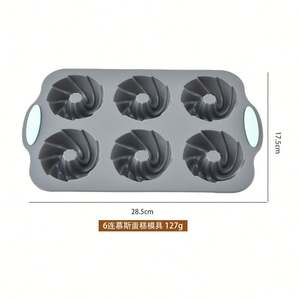 Molde de silicona para pastel de 6 agujeros, respetuoso con el medio ambiente, apto para alimentos, molde de jabón hecho a mano DIY, taza de calabaza, plato de tostadas de Chocolate, molde de postre de rosquilla - Product Image 5