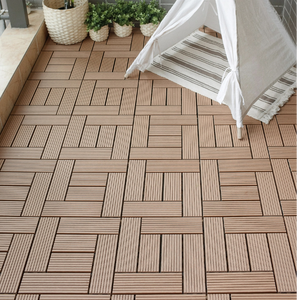 Carreaux de terrasse en bois composite imperméable à l'eau pour balcon, terrasse en bois composite pour extérieur, base en plastique pour bricolage - Product Image 6