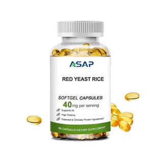 Cápsulas de Arroz de Levadura Roja de Marca Privada OEM ASAP, 500 mg, Suplemento Alimenticio para Adultos, Mejora la Inmunidad - Product Image 1