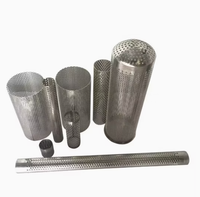 Tube métallique perforé à trous ronds, tube perforé de haute précision pour filtre