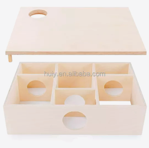 <span class=keywords><strong>Legno</strong></span> Multi camera nascondiglio labirinto criceto animali domestici habitat <span class=keywords><strong>di</strong></span> case boschive per topi criceti - Product Image 5