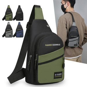 Fashion Xiuxianxilie Men's Chest Bag Oxford Cloth Multiple Pockets Outdoor Everyday Use - Product Image 1