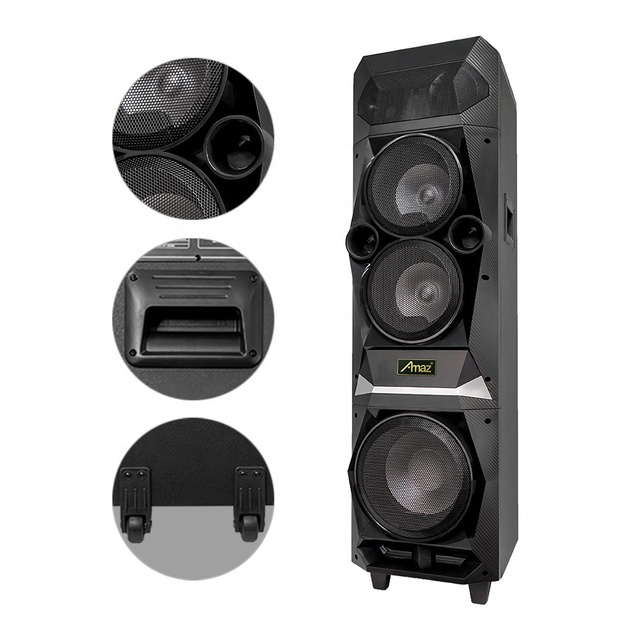 China Product   2*6"+8" Inch Party Box  Trolley Portable  Speaker Woofer Party Speaker