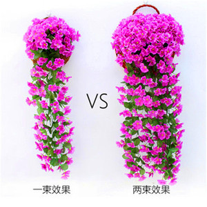 Fleurs artificielles en soie violettes Fengmei à suspendre au mur, 10 cm-30 cm, décoration de mariage - Product Image 2