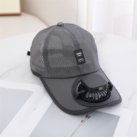 Gorra de Béisbol Deportiva XKENHEAT 2027, Unisex, con Ventilador Solar y Carga USB, 6 Paneles de Malla Transpirable e Impermeable, para Verano