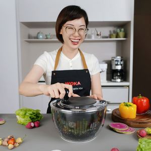 <span class=keywords><strong>WOKA</strong></span> W2002 2025 - Ensaladera Multifuncional Premium para el Hogar, Libre de BPA, con Cuchilla de Acero Inoxidable, Apta para Lavavajillas, con Drenaje para Lechuga y Verduras - Product Image 2