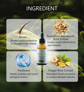 Sérum Capillaire Biologique et Herbacé pour la Croissance des Cheveux Hommes et Femmes, Solution Topique pour Cheveux Clairsemés et Traitement de Repousse à 5 % de Concentration - Product Image 3