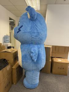 2m cầu vồng gấu màu xanh Inflatable chăm sóc gấu chủ đề bên trẻ em chạy Inflatable lông sang trọng Linh Vật Trang phục chăm sóc Gấu - Product Image 3