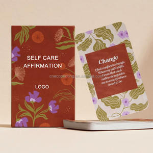 Impression personnalisée Soins de soi Autonomisation Chagrin Santé mentale <span class=keywords><strong>Psychologie</strong></span> Affirmation Deck Cards - Product Image 2