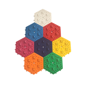 Lục Giác Sân Chơi Vui Chơi Giải Trí Bay Với Bánh Xe Trẻ Em Ngoài Trời Thiết Bị Dành Cho Người Lớn Nhựa Cầu Vồng Trượt Công Viên Cầu Vồng Trượt Khô - Product Image 4