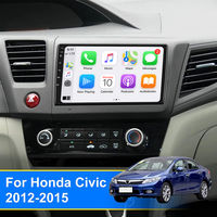 Radio Estéreo para Auto con Android 12.0, Plug and Play para Honda Civic 2012-2015, CarPlay Inalámbrico, Android Auto, GPS