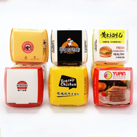 Emballage de fast-food en carton à emporter avec logo personnalisé boîtes à hot-dog à hamburger en papier boîte à lunch jetable noire pour hamburger et frites