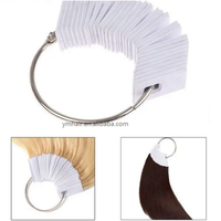 Nuanciers d'échantillons de couleur de cheveux en plastique blanc pour outils de salon de coiffure, affichage d'échantillons de teinture et de permanente pour cheveux