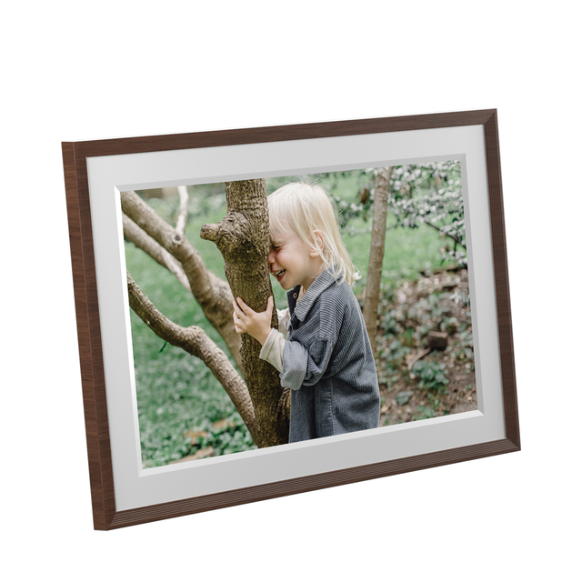 Frameo 10.1-Inch 1280x800 Plastic Digital Photo Frame 32GB WiFi Touch Panel with Video & MP3 Support Clock Cloud Sync