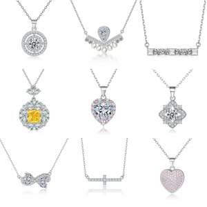 Collares con Colgantes de Plata de Ley 925 con Circonita Cúbica de Lujo y Baño de Rodio para Mujer - Product Image 2