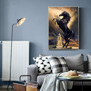 Kit de pintura de diamantes 5d caballo <span class=keywords><strong>HD</strong></span> lienzo de impresión Animal DIY pinturas de mosaico de diamantes - Product Image 2