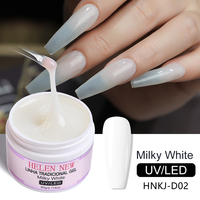 Vente en gros 60g sans chaleur ni dommage Créez votre logo sans Hema 6 couleurs Vegan Gel acrylique UV Soak off Builder Extension Gel