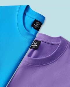 High Quality 100% Cotton 190gsm Screen Printing Logo Short Sleeve O-Neck Anti-Wrinkle <b>Tshirt</b> for Men Women Unisex - Product Image 2