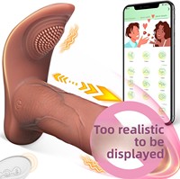 Kabelloser Ferngesteuerter Künstlicher Penis-Vibrator für Damen, Klitoris-Stimulation für Masturbation, Wasserdicht