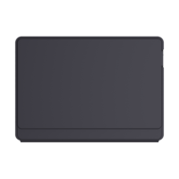 Tab S10 FE için deri kitap kılıfı TPU klavye durumda/S9/S9FE 10.9 inç Windows siyah/gri eğitim kullanımı