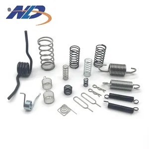 Custom hardware heavy duty helical large small alloy stainless steel metal flat double coil compression tension torsion springs