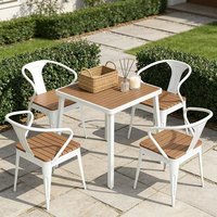 Table et chaises pliantes d'extérieur en bois modernes et portables