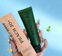 Crème pour les mains minimaliste PEACH JO+ à la pêche avec parfum de thé au dragon de jade - Hydratante et nourrissante