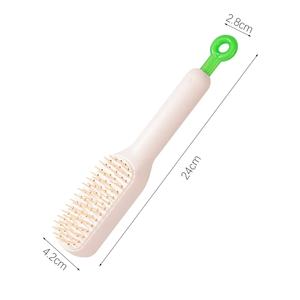 Peigne <span class=keywords><strong>Brosse</strong></span> Démêlante de Massage Auto-Nettoyante Rétractable, Anti-Statique, Utilisable sur Cheveux Secs et Humides - Product Image 6