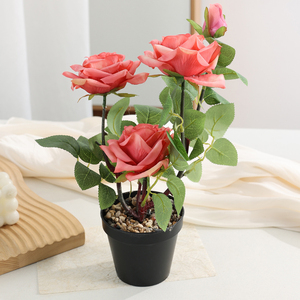 Planta Artificial de Seda en Maceta Pequeña, Bonsái Realista y Ecológico para Sala de Estar, Oficina, Escritorio, Decoración de Interiores - Product Image 5