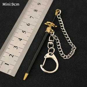 Nouvelle Version Aiguille <span class=keywords><strong>Game</strong></span> <span class=keywords><strong>Of</strong></span> Thrones <span class=keywords><strong>Porte</strong></span>-clés Mini Arme Chaude En Métal Jouets 9CM Épée - Product Image 2