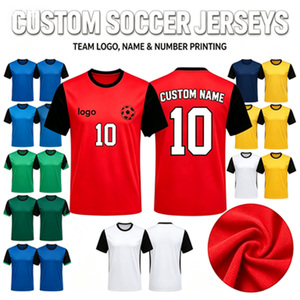 Groothandel 2026 Nieuw Seizoen Zomer Heren Voetbal Thuisshirt Slim Fit Korte Mouw Geborduurd Vochtregulerend Polyester - Product Image 4