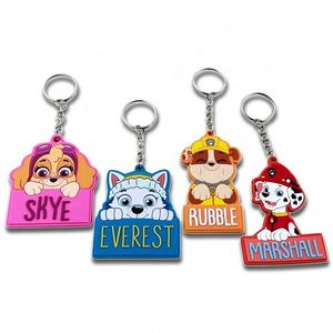 <span class=keywords><strong>Llavero</strong></span> de PVC 3D Suave y Duradero, Anillo con Personajes Personalizados, Estilo Animal, Everest, Skye, <span class=keywords><strong>Marshall</strong></span>, Rubble, Anime - Product Image 1
