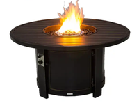 Bon prix cour extérieure cadre en aluminium table de foyer table de feu de gaz