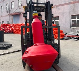 Bouée de navigation réglable avec chaîne d'ancre de flotteur d'eau de PE de lanterne marine pour l'éclairage de dock de zones protégées marines - Product Image 3