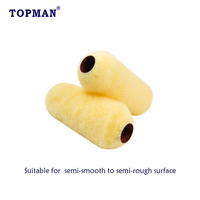 Rouleau de peinture en polyester à âme phénolique lisse jaune de 9 pouces pour cadre de cage - Fabricant OEM industriel de Guangzhou 3