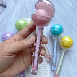 아이 Lollipop 모양을 위한 개인 상표 입술 광택 납품업자 입술 크림 아이 입술 광택