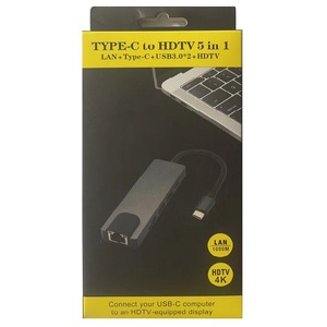 Typec Expansion Dock <b>Usb</b> Hub Ethernet Hdmi Pd For <b>Switch</b> 5 In 1 Adapter - Product Image 5