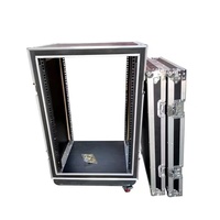 Flight case professionnel 12U 16U à double porte, armoire antichoc pour amplificateur de puissance, table de mixage audio