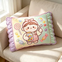 Jouets en peluche et oreillers en forme de bonbons de confiserie, avec logo personnalisé, marque OEM, articles promotionnels, vente en gros, cadeau promotionnel pour tous les âges