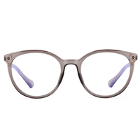 MS 82243, gafas ópticas a la moda para mujer, bonito diseño de montura completa con función de luz antiazul, lentes de resina transparente