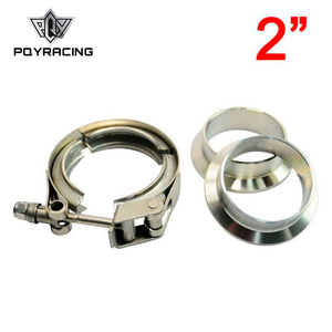 Poyracing 2 Inch Stainless Steel <b>Quick</b> Release <b>Clamp</b> Flange Kit For Exhaust Downpipes - Product Image 1