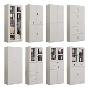 Archivador de Acero Iyanen En'en de 5 Estantes con Puertas de Doble Vidrio y Cerradura para Almacenamiento de Documentos de Oficina - Product Image 5