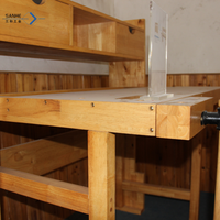 Établi pliable portable à deux tiroirs en bois de bouleau et d'hévéa État neuf pour le travail du bois et des bijoux sur la table