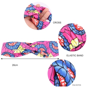 Nuovo stile africano stampato in cotone elasticizzato cerchietto salone Make up fascia per <span class=keywords><strong>capelli</strong></span> bandane ampia elasticizzata ragazze fascia per <span class=keywords><strong>capelli</strong></span> accessori per <span class=keywords><strong>capelli</strong></span> - Product Image 3