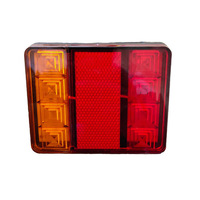 Vente en gros d'usine : Feu arrière carré à LED 12V pour camion, feu stop et clignotant pour remorque